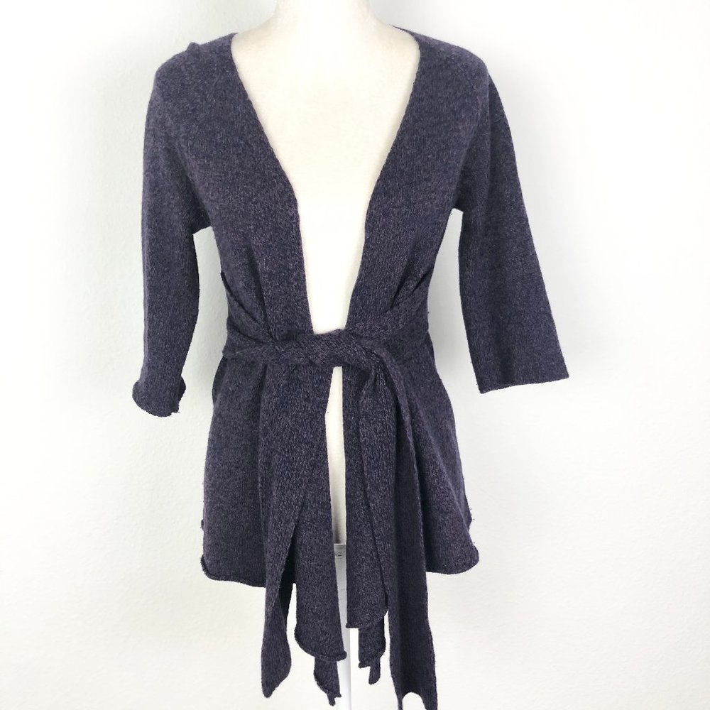 Anthropologie Canary Graceful Point Wool Cardigan